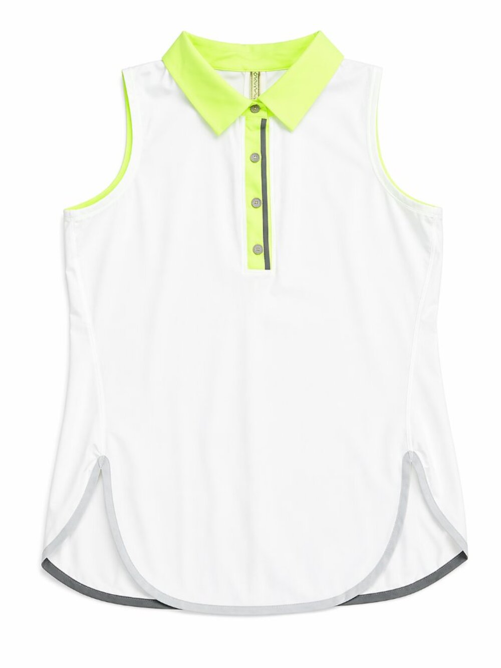 Ivivva Girl by Lululemon 🍋Match Driver Golf Polo Tank Top white collar size 14